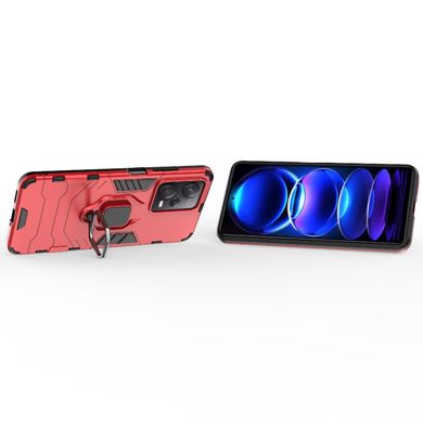 Чехол Iron Ring для Xiaomi Redmi Note 12 Pro 5G бампер противоударный с подставкой Red