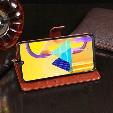 Чехол Idewei для Samsung Galaxy M30s 2019 / M307 книжка кожа PU коричневый