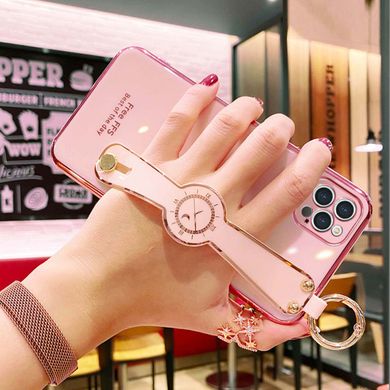 Чехол Luxury для Iphone 11 Pro бампер с ремешком Rose