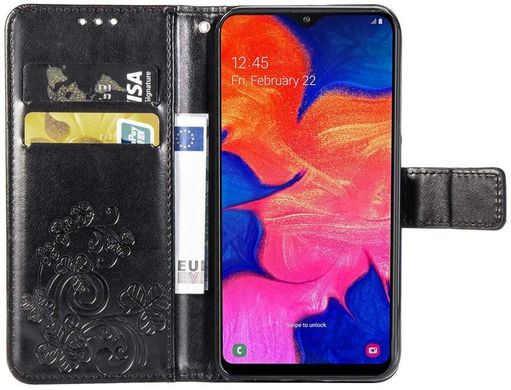 Чехол Clover для Samsung Galaxy A10 2019 / A105 книжка кожа PU чёрный