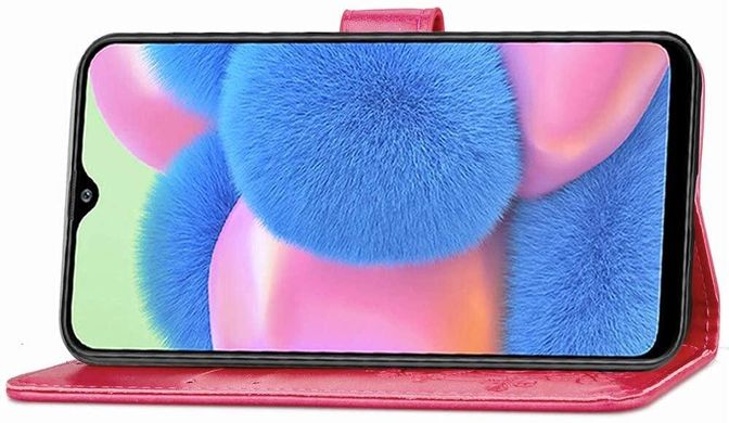 Чехол Clover для Samsung Galaxy A50 2019 / A505F книжка кожа PU малиновый