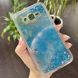 Чехол Glitter для Samsung Galaxy J7 Neo / J701F Бампер Жидкий блеск Blue УЦЕНКА