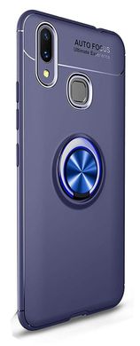 Чохол TPU Ring для Huawei P Smart Plus / Nova 3i / INE-LX1 бампер оригінальний з кільцем Blue