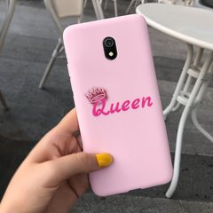 Чохол Style для Xiaomi Redmi 8A Бампер силіконовий Рожевий Queen