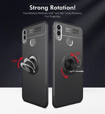 Чохол TPU Ring для Samsung A30 2019 / A305 бампер оригінальний Black з кільцем