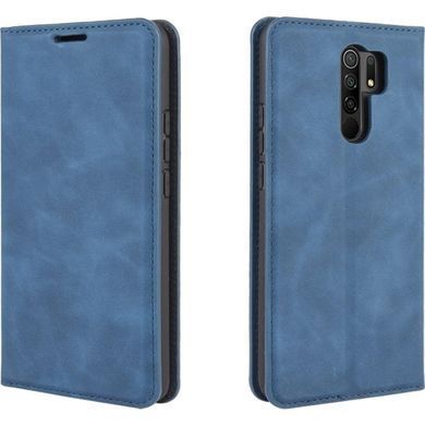 Чехол Taba Retro-Skin для Xiaomi Redmi 9 книжка кожа PU с визитницей синий