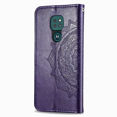 Чехол Vintage для Motorola Moto G9 Play книжка кожа PU с визитницей фиолетовый
