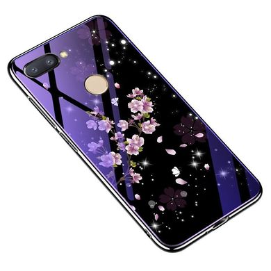 Чехол Glass-case для Xiaomi Mi 8 Lite бампер накладка Sakura