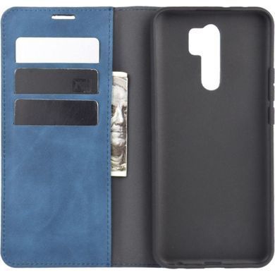 Чехол Taba Retro-Skin для Xiaomi Redmi 9 книжка кожа PU с визитницей синий