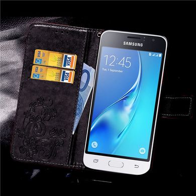Чехол Clover для Samsung Galaxy J1 Mini / J105 книжка кожа PU Black