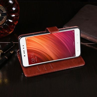 Чехол Idewei для Xiaomi Redmi Note 6 Pro книжка кожа PU коричневый