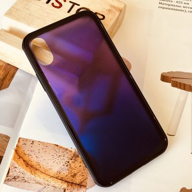 Чехол Amber-Glass для Iphone XS Max бампер накладка градиент Purple