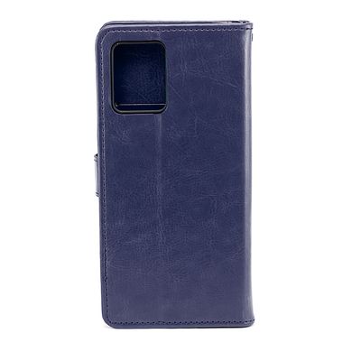 Чехол Idewei для Motorola Moto G54 / G54 Power книжка кожа PU с визитницей синий