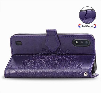 Чохол Vintage для Samsung A01 2020 / A015F книжка шкіра PU фіолетовий