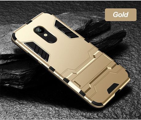 Чехол Iron для Xiaomi Redmi 5 5.7" бронированный Бампер Броня Gold