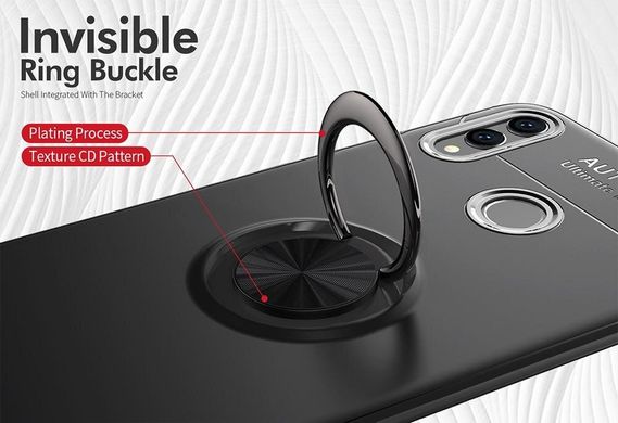 Чехол TPU Ring для Samsung A30 2019 / A305 бампер оригинальный Black с кольцом