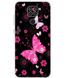 Чехол Print для Xiaomi Redmi Note 9 силиконовый бампер Butterfly Pink