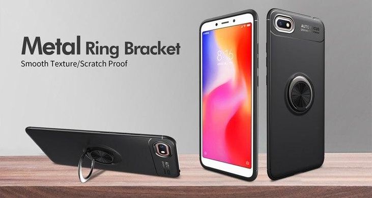 Чохол TPU Ring для Huawei Y5 2018 / Y5 Prime 2018 бампер оригінальний Black з кільцем