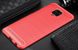 Чехол Carbon для Xiaomi Redmi Note 9 Pro противоударный бампер Red
