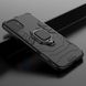 Чехол Iron Ring для Iphone 11 бампер противоударный с кольцом Black