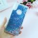 Чехол Glitter для Xiaomi Redmi Note 7 / Redmi Note 7 Pro Бампер Жидкий блеск звезды Синий