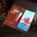 Чехол Idewei для Xiaomi Redmi Note 10 / Note 10S книжка кожа PU коричневый