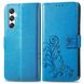 Чехол Clover для Samsung Galaxy M34 5G / M346 книжка кожа PU с визитницей голубой