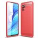 Чохол Carbon для Xiaomi Redmi Note 10 / Note 10S бампер протиударний Red
