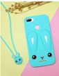 Чехол Funny-Bunny 3D для Xiaomi Redmi 6 Бампер резиновый голубой
