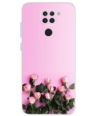 Чехол Print для Xiaomi Redmi Note 9 силиконовый бампер Small Roses