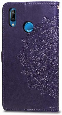 Чехол Vintage для Huawei P Smart Plus / Nova 3i / INE-LX1 книжка с визитницей кожа PU фиолетовый