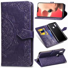 Чехол Vintage для Huawei P Smart Plus / Nova 3i / INE-LX1 книжка с визитницей кожа PU фиолетовый