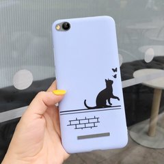 Чехол Style для Xiaomi Redmi 4A Бампер голубой Cat