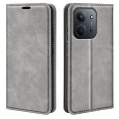 Чехол Taba Retro-Skin для Xiaomi Poco C85 4G EU 173 mm книжка кожа PU с визитницей серый