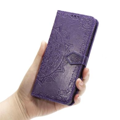 Чехол Vintage для Iphone 11 книжка кожа PU с визитницей фиолетовый