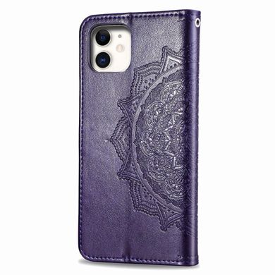 Чехол Vintage для Iphone 11 книжка кожа PU с визитницей фиолетовый