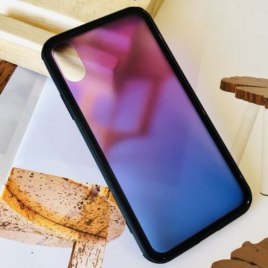 Чехол Amber-Glass для Iphone XS Max бампер накладка градиент Pink