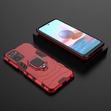 Чехол Iron Ring для Xiaomi Poco M5s противоударный бампер с подставкой Red