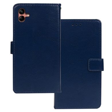 Чехол Idewei для Samsung Galaxy A04 / A045 книжка кожа PU с визитницей синий