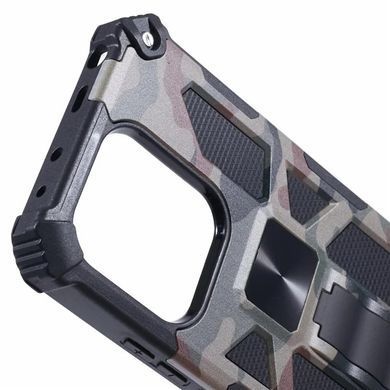 Чехол Military Shield для Xiaomi Redmi 15C EU Version 173 mm бампер противоударный с подставкой Khaki
