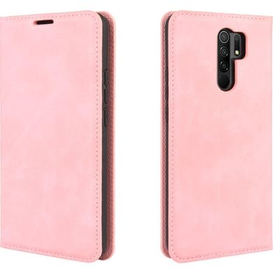 Чехол Taba Retro-Skin для Xiaomi Redmi 9 книжка кожа PU с визитницей розовый