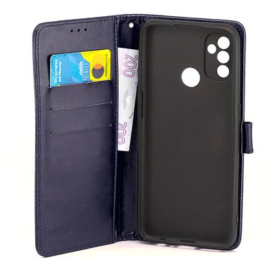 Чехол Idewei для OnePlus Nord N100 книжка кожа PU с визитницей синий