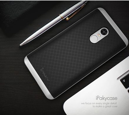 Чехол Ipaky для Xiaomi Redmi Note 4x / Note 4 Global Version бампер оригинальный silver