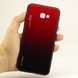 Чехол Gradient для Samsung J4 Plus 2018 / J415 бампер накладка Red-Black