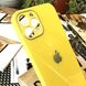 Чохол Color-Glass для Iphone 12 Pro Max бампер із захистом камер Yellow