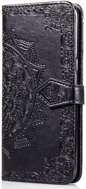 Чохол Vintage для Samsung Galaxy S9 / G960 книжка чорний з візерунком