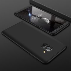 Чехол GKK 360 для Samsung A8 Plus / A730F бампер накладка Black