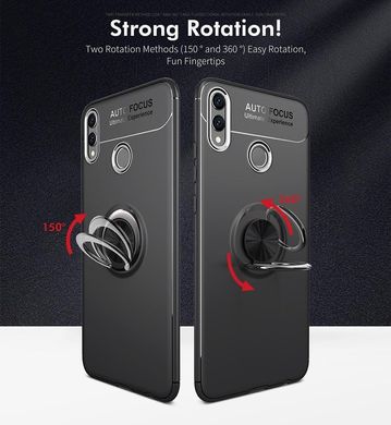 Чохол TPU Ring для Samsung A20 2019 / A205 бампер оригінальний Black з кільцем