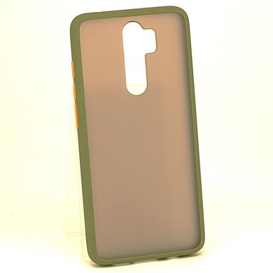 Чехол Matteframe для Xiaomi Redmi Note 8 Pro бампер матовый противоударный Зеленый