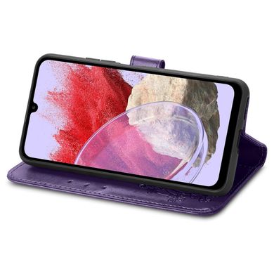 Чехол Clover для Samsung Galaxy M34 5G / M346 книжка кожа PU с визитницей фиолетовый